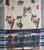 Swakshini Kalamkari Ramayana on handspun saree
