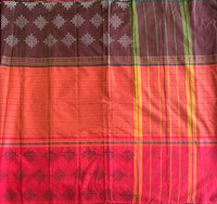 Vahnivasini Kanchi cotton muppangu / mubbagam saree kolam printed