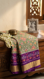 Menaka pure silk Rajkot patola Ikat saree