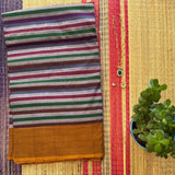 Berry delight mercerised Puttapaka Ikat cotton saree - The Maggam Collective