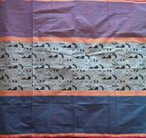 Akula Kanchi cotton printed muppangu / mubbagam saree
