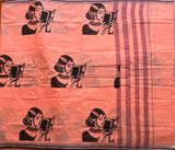 Gargi Bandarulanka Kora cotton handprinted saree - The Maggam Collective
