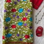 Anahita resham kota saree with Parsi gara embroidery