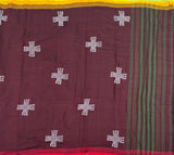 Roshi Dhonekali with Hand block printed kolam - The Maggam Collective