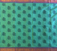 Senthamarai Kanchi cotton saree Yazhi motifs