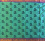 Senthamarai Kanchi cotton saree Yazhi motifs