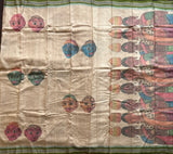 Samasthala Cheriyal dolls on Vidarbha Tussar silk - The Maggam Collective