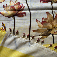 Thaamara handwoven mangalgiri saree with lotuses