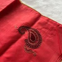 Maanga handwoven silk Chinnalampattu with blouse