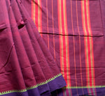 Miss congeniality - Handwoven Mangalgiri Cotton saree