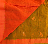 Dawn embroidered Kolams on handwoven Mangalgiri