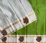 Yamini - pure silk Kanjivaram with Kalamkari applique