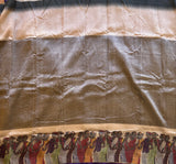 Ishani Contemporary art print on Mangalgiri silk - The Maggam Collective