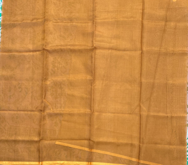 Chondromallika bright gold tissue silk Uppada