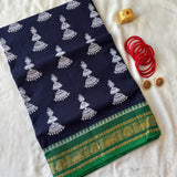 Sujatha Bandarulanka Kora cotton handprinted saree