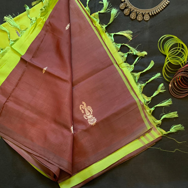 Kumbakonam Degree Kaapi - handwoven silk Chinnalampattu
