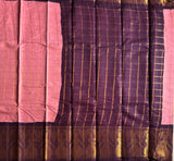 Mudra dancer border zari Kattam Sungudi saree with blouse