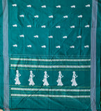 Two birds in hand - handwoven Siddipet gollabhama saree