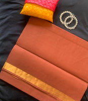 Ruchika - Handwoven Venkatagiri saree with slim border