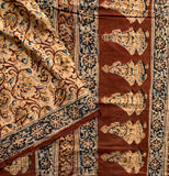 Hymn to the immortal wind - Kalamkari mul cotton hand block printed