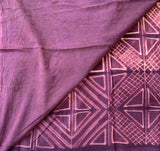 Purple bepurple - stitched Shibori mul cotton saree