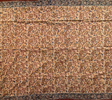 Hymn to the immortal wind - Kalamkari mul cotton hand block printed