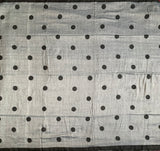 Lithium lullaby - mul cotton saree with polka dots