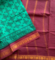 Janane - kolam printed Madurai Sungudi saree