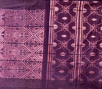 Purple bepurple - stitched Shibori mul cotton saree