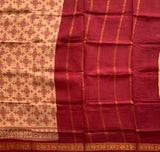 Iniya - kolam printed Madurai Sungudi saree