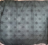 Grey daze - Shibori with hand crocheted borders