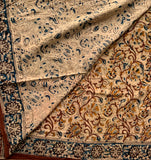 Hymn to the immortal wind - Kalamkari mul cotton hand block printed