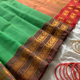 Nanditha - Handwoven sico Gadwal saree