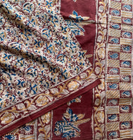 Meenakshmi - Kalamkari cotton sari