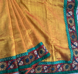 Kausalya - pen Kalamkari on silk cotton Mangalgiri