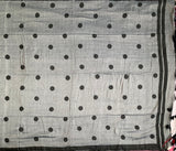 Lithium lullaby - mul cotton saree with polka dots