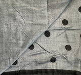 Lithium lullaby - mul cotton saree with polka dots