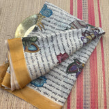 Ramayana pen Kalamkari saree - The Maggam Collective