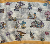Ramayana pen Kalamkari saree - The Maggam Collective