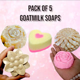 Pack of 5 goatmilk soaps