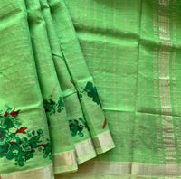 Karin - Pure - Handwoven Mangalgiri Silk saree