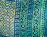 Juhi - hand block printed Ajrakh mangalgiri silk saree