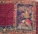 Royal - chanderi with Kalamkari print