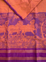 Keshava - handwoven Guntur cotton with Kalamkari print