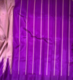 Paramita - Pink and purple temple border Arani silk