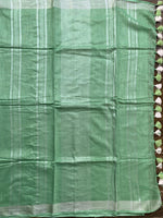 Fizzy apple - linen sari