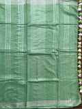 Fizzy apple - linen sari