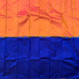 Apsara - MS Blue and shot pink silk Arani