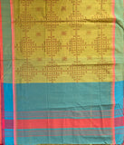 Perfect duet - handwoven Mangalgiri cotton sari