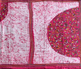 Pink punk - kantha embroidery on Batik cotton